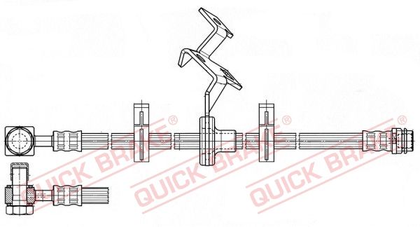 QUICK BRAKE Тормозной шланг 59.986X